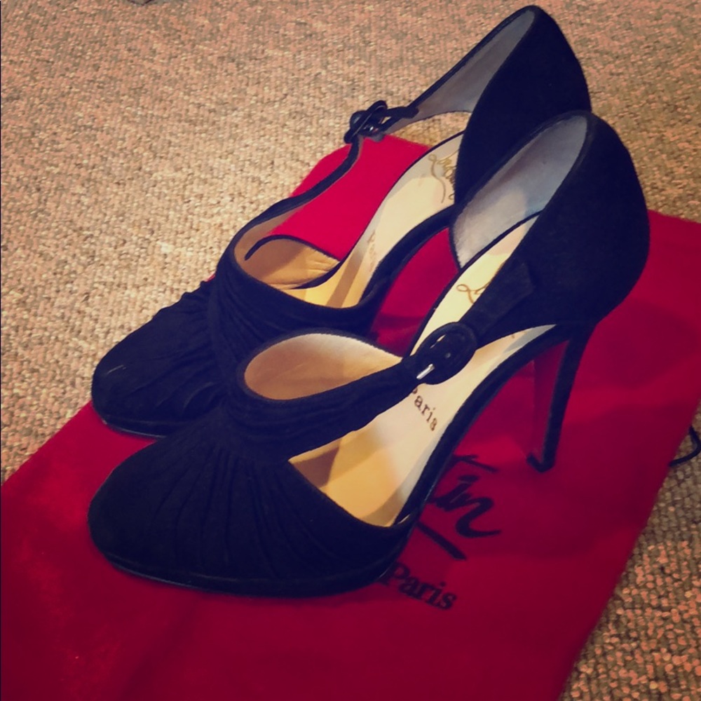 Christian Louboutin Drapiday 120 heel 7 🔴FIRM🔴